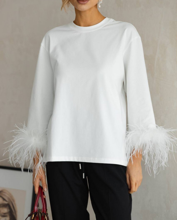 70 Лонгслів з пір’ям